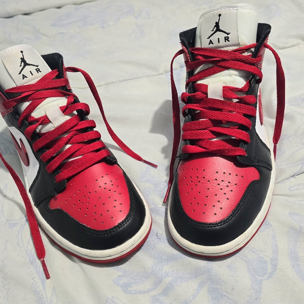 Nike Air Jordan Sneakers - Red and Black